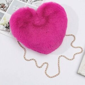 Heart Shaped Shoulder Bag with Chain Luxury Handbags Women Fashion - New